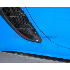 TechArt Style Carbon Fiber Side Skirt For Porsche 718 Cayman Boxster 2016-2020