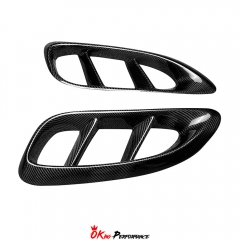 TechArt Style Carbon Fiber Side Vent For Porsche 718 Cayman Boxster 2016-2020