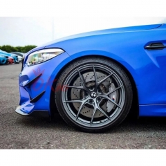 AC Style Dry Carbon Fiber Front Canards For BMW F87 M2 M2C 2016-2019