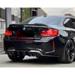 VST Style Carbon Fiber Rear Diffuser (3pcs) For BMW F87 M2 M2C 2016-2019