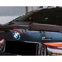 MT Style Dry Carbon Fiber Rear Spoiler For BMW G80 M3 G82 M4 2020-2024