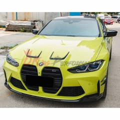 Dry Carbon Fiber Hood Vent Trims For BMW G80 M3 G82 M4 G83 2020-2024