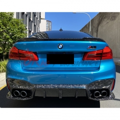 3D Style Carbon Fiber Rear Diffuser For BMW 5 Series G30 G38 2017-2023