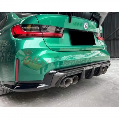MT Style Dry Carbon Fiber Rear Diffuser For BMW G80 M3 G82 M4 2020-2024