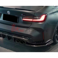MT Style Dry Carbon Fiber Rear Splitter For BMW G80 M3 G82 M4 2020-2024