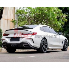 AC Style Carbon Fiber Rear Diffuser For BMW 8 Series G14 G15 G16 2018-2025
