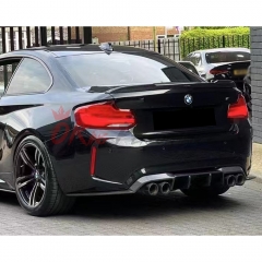 VST Style Carbon Fiber Rear Diffuser (3pcs) For BMW F87 M2 M2C 2016-2019