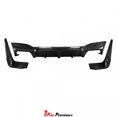 3D Style Carbon Fiber Rear Diffuser For BMW 5 Series G30 G38 2017-2023