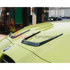 Dry Carbon Fiber Hood Vent Trims For BMW G80 M3 G82 M4 G83 2020-2024