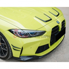 Dry Carbon Fiber Hood Vent Trims For BMW G80 M3 G82 M4 G83 2020-2024