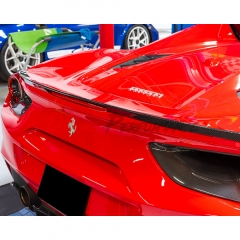 Novitec Sytle Dry Carbon Fiber Rear Trunk Spoiler For Ferrari 488 GTB 2015-2018