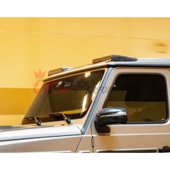 W465 Brabx G800 Style Dry Carbon Fiber Front Roof LED Light Bar Spoiler For Mercedes Benz G-Class W465 G63 AMG W465 G500 G450 G550 G580 2024-ON