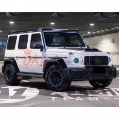 W465 Brabx G800 Style Dry Carbon Fiber Front Roof LED Light Bar Spoiler For Mercedes Benz G-Class W465 G63 AMG W465 G500 G450 G550 G580 2024-ON