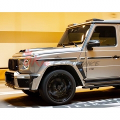 W465 Brabx G800 Style Dry Carbon Fiber Front Roof LED Light Bar Spoiler For Mercedes Benz G-Class W465 G63 AMG W465 G500 G450 G550 G580 2024-ON