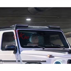 W465 Brabx G800 Style Dry Carbon Fiber Front Roof LED Light Bar Spoiler For Mercedes Benz G-Class W465 G63 AMG W465 G500 G450 G550 G580 2024-ON