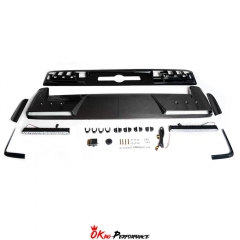 W465 Brabx G800 Style Dry Carbon Fiber Front Roof LED Light Bar Spoiler For Mercedes Benz G-Class W465 G63 AMG W465 G500 G450 G550 G580 2024-ON