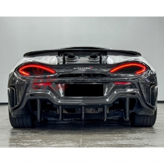 OEM 600LT Style Dry Carbon Fiber Rear Bumper For Mclaren 600LT 2018-2020