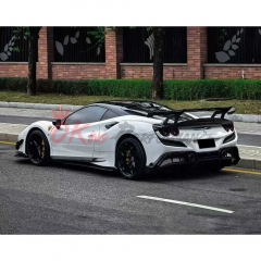 XX GT Style Dry Carbon Fiber Rear Spoiler For Ferrari F8 2019-2022