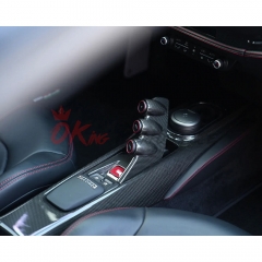 Pista Upgrade Dry Carbon Fiber Interiors Kit Center Console Bridge For Ferrari F8 Spider 2019-2022
