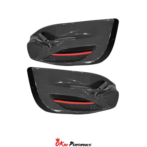 Dry Carbon Fiber Door Panel For Ferrari F8 Tributo Spider 2019-2022