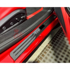 Dry Carbon Fiber Interiors Kits Door Sills For Ferrari F8 Tributo Spider 2019-2022