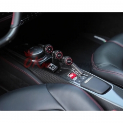 Pista Upgrade Dry Carbon Fiber Interiors Kit Center Console Bridge For Ferrari F8 Spider 2019-2022