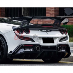 XX GT Style Dry Carbon Fiber Rear Spoiler For Ferrari F8 2019-2022