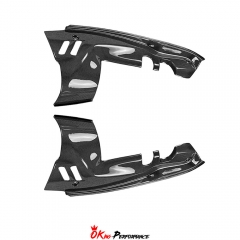 Dry Carbon Fiber Engine Bay Panels Set Replacement For Ferrari F8 Spider 2019-2022