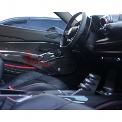 Pista Upgrade Dry Carbon Fiber Interiors Kit Center Console Bridge For Ferrari F8 Spider 2019-2022