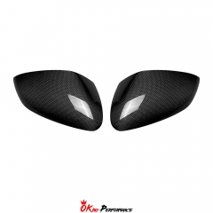 Dry Carbon Fiber Replacement Mirror Cover Caps For Ferrari SF90