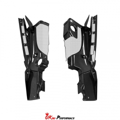 Dry Carbon Fiber Replacement Engine Bay Cover For Audi R8 V8 V10 2007-2015