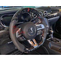 Customize Style Steering Wheel (Alcantara) For Ford Mustang 2015-2017