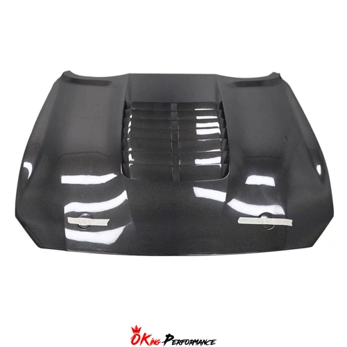 GT500 style Carbon Fiber (CFRP) Hood For Ford Mustang 2015-2017