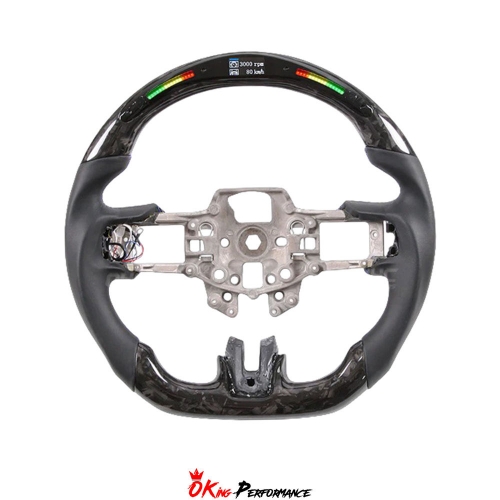 Customize Style Steering Wheel With LED Shift Light (perforated ) For Ford Mustang 2015-2017