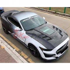 Transparent Style Carbon Fiber Hood For Ford Mustang Gen6 S550.1 2015-2017