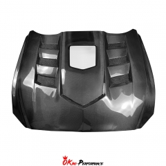 Transparent Style Carbon Fiber Hood For Ford Mustang Gen6 S550.1 2015-2017