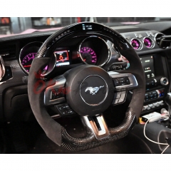 B Style Customize Style Steering Wheel With LED Shift Light For Ford Mustang 2015-2017