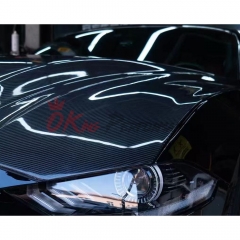 Super Snake Style Carbon Fiber Hood For Ford Mustang 2018-2023