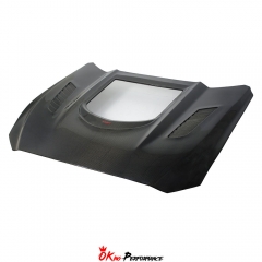CMST V2 Transparent Style Carbon Fiber with Glass Hood For Ford Mustang 2015-2017