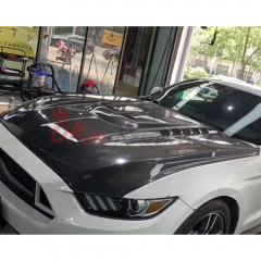 C Style Carbon Fiber Hood For Ford Mustang 2015-2017