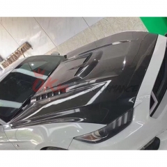 C Style Carbon Fiber Hood For Ford Mustang 2015-2017