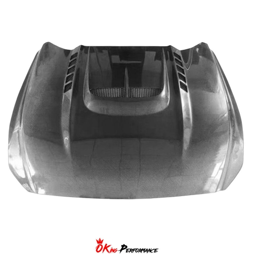C Style Carbon Fiber Hood For Ford Mustang 2015-2017