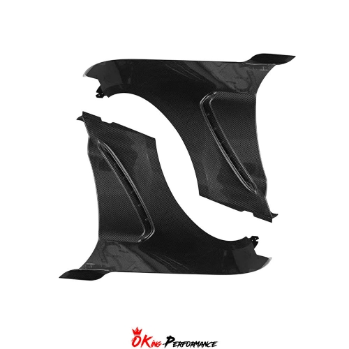 GT350 Style Carbon Fiber Front Fenders For Ford Mustang Gen6 S550.1 2015-2017