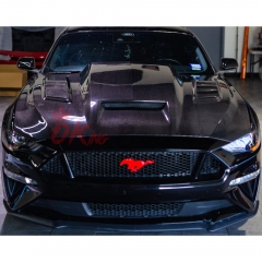 TF Style Carbon Fiber Hood For Ford Mustang Gen6 S550.2 2018-2023
