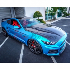 Supercharged Style Carbon Fiber Cowl Hood For Ford Mustang Gen6 S550.1 2015-2017