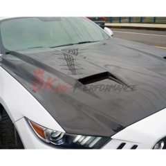 OKing Style Carbon Fiber Hood For Ford Mustang Gen6 S550.1 2015-2017