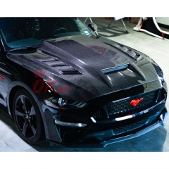 TF Style Carbon Fiber Hood For Ford Mustang Gen6 S550.2 2018-2023