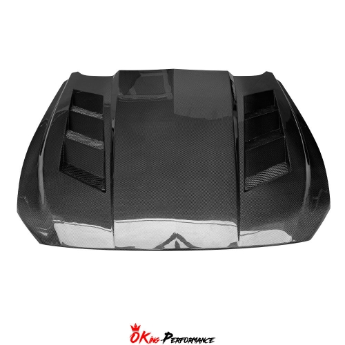 Vent Style Carbon Fiber Hood For Ford Mustang Gen6 S550.2 2018-2023