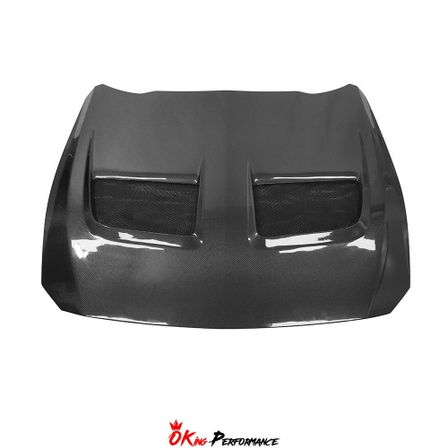 GTD Style Carbon Fiber Hood For Ford Mustang 2024-On
