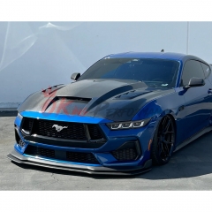 TF Style Carbon Fiber Hood For Ford Mustang 2024-On